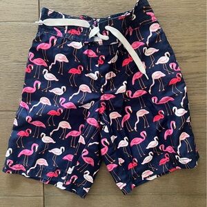 Janie and Jack boys flamingo swim trunks